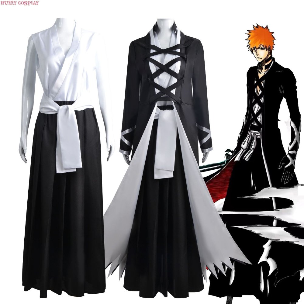 Anime Cosplay,Bleach,Bleach Ichigo Kurosaki Cosplay Costume